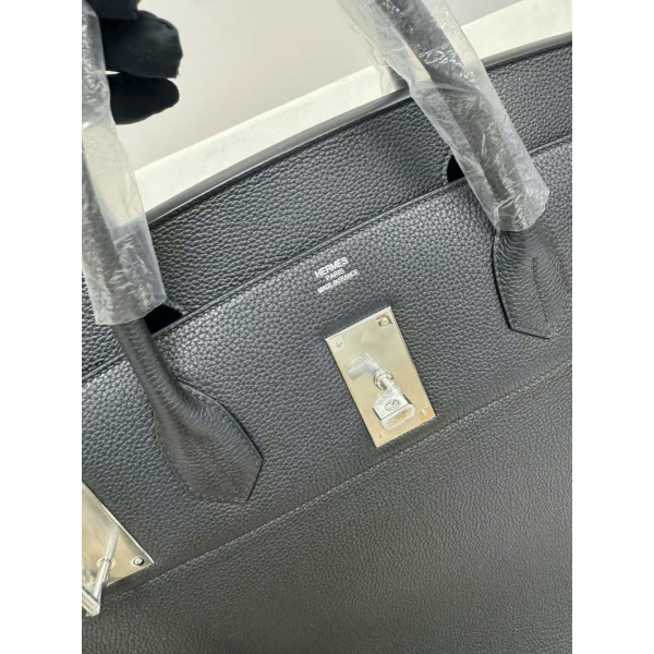 Hermes HAC Birkin 50 Voyager Black Togo leather Palladium Hardware