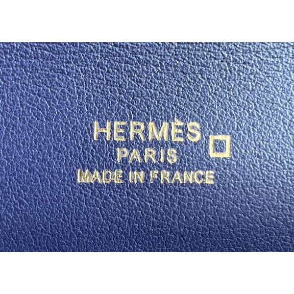 Hermes Kelly Cut 31 Epsom Jaune Poussin (1Z) Palladium Hardware Dark Blue