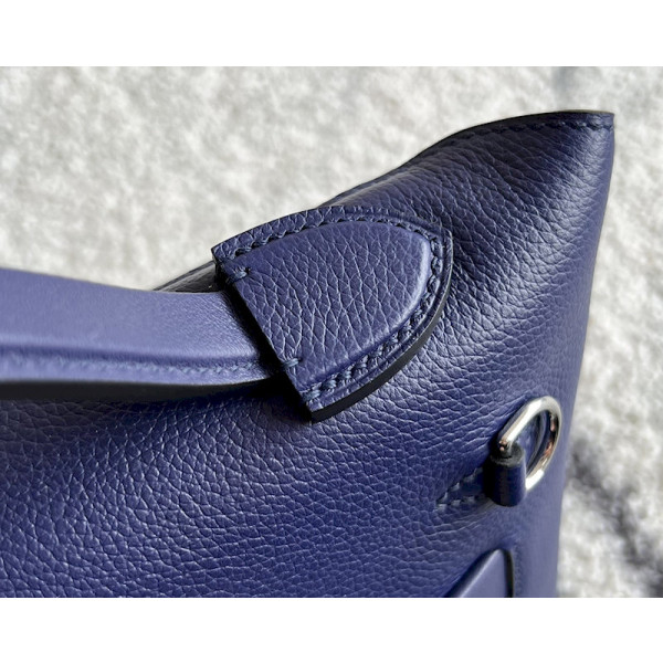 Hermes Kelly Mini Epsom Rose Jeipur (T5) Gold Hardware Dark Blue