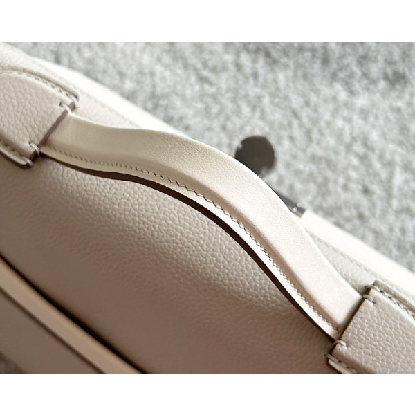 Hermes Kelly Mini HSS Epsom Craie(10) And Nior(89)Palladium Hardware Beige