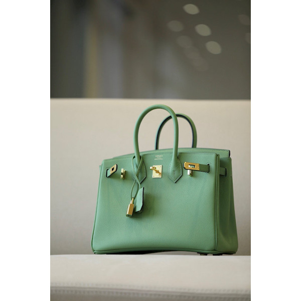 Hermes Birkin 25 Epsom Vert Criquet (3I) Gold Hardware Green