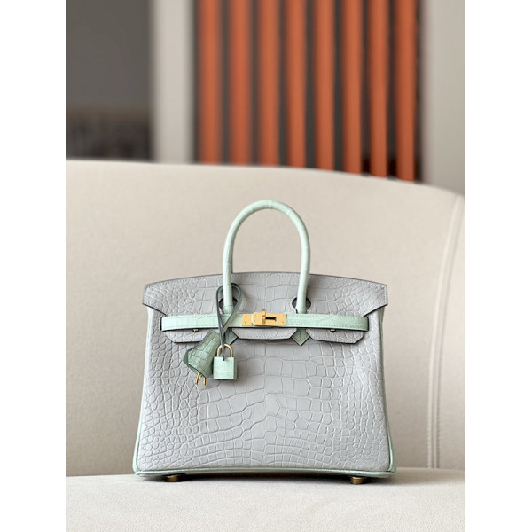 Hermes Kelly Pochette Swift Mauve Pale (09) Gold Hardware Grey