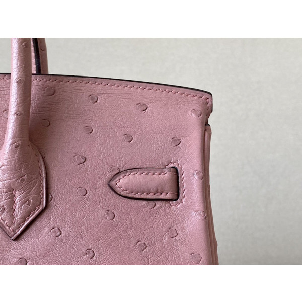 Hermes Birkin 25 Ostrich Terre Cuite(94)Gold Hardware Pink