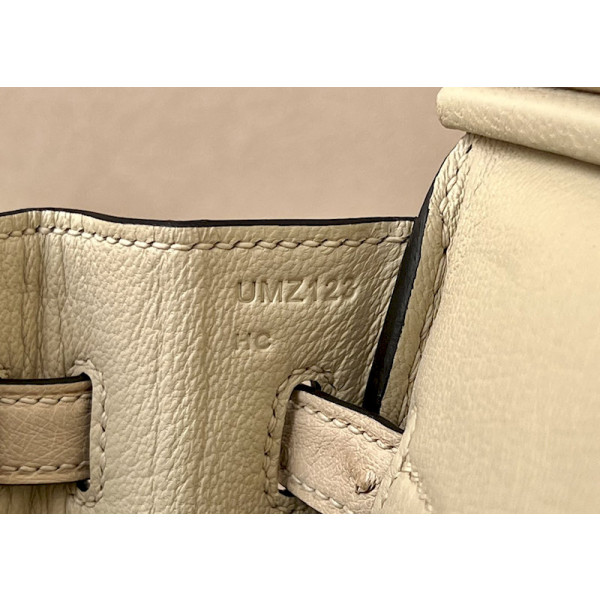 Hermes Birkin 25 Ostrich Trench(S2)Gold Hardware Dark Beige
