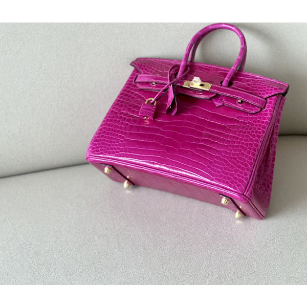 Hermes Kelly Pochette Swift Anemone (P9) Palladium Hardware Rose Purple