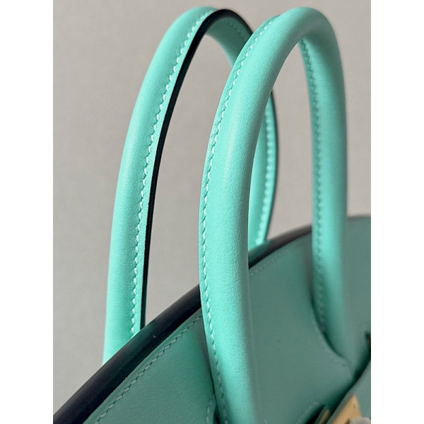 Hermes Birkin 25 Swift Mint Green Atoll(3P) Gold Hardware