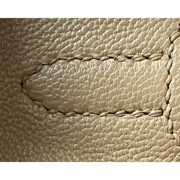 Hermes Birkin 25 Swift Biscuit 4B Palladium Hardware Brown