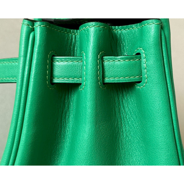 Hermes Birkin 25 Swift Menthe 6W Palladium Hardware Green
