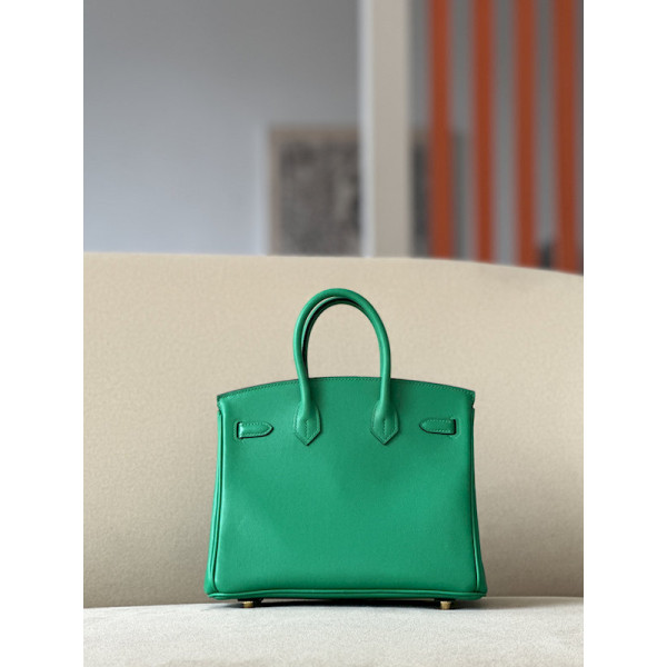 Hermes Birkin 25 Swift Menthe (6W) Gold Hardware Green