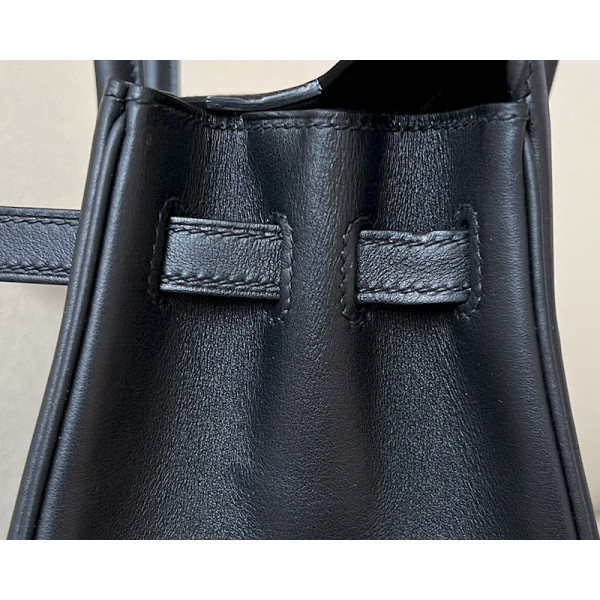 Hermes Birkin 25 Swift Noir 89 Gold Hardware Black