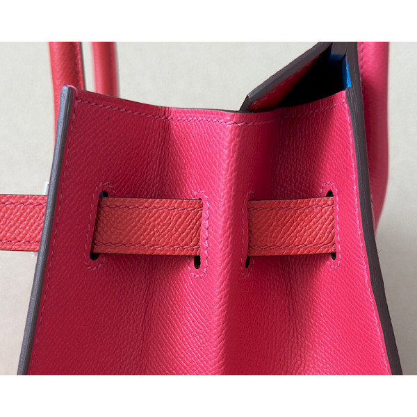 Hermes Birkin 30 HSS Epsom Rouge de Red Palladium Hardware Sellier
