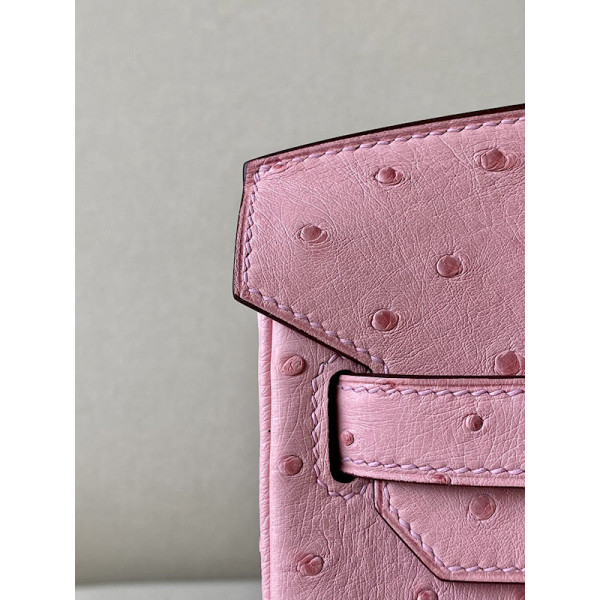 Hermes Birkin 30 Ostrich Rose Saiura(3Q) Palladium Hardware Pink