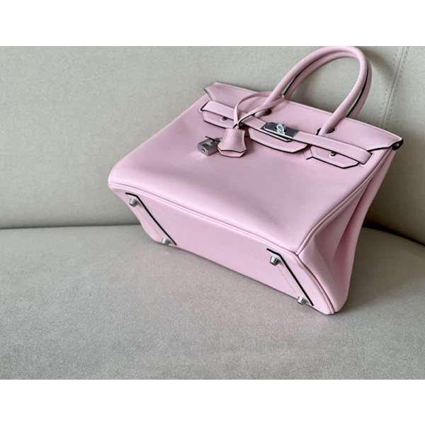 Hermes Birkin 30 Swift Rose Sakura 3Q Palladium Hardware Pink