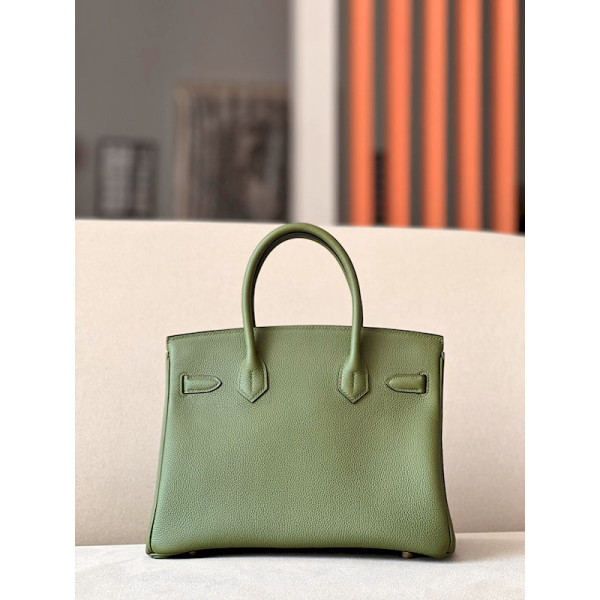 Hermes Birkin 30 Togo Canopee (V6) Gold Hardware Olive Green