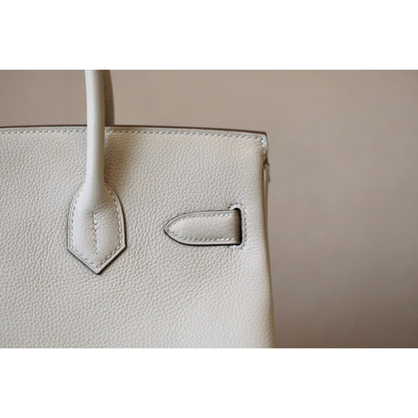 Hermes Birkin 30 Togo Craie(10) Gold Hardware White