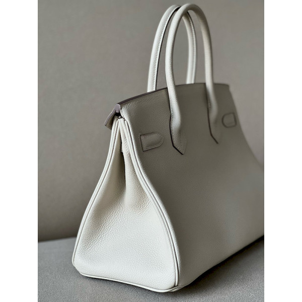 Hermes Birkin 30 Togo Craie(10) Palladium Hardware White