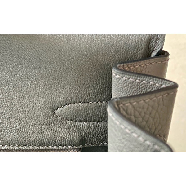 Hermes Birkin 30 Togo Etain(8F) Rose Gold Hardware Dark Grey