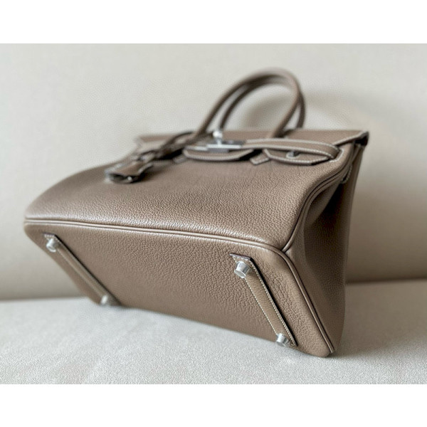 Hermes Birkin 30 Togo Etoupe(18) Palladium Hardware Dark Beige