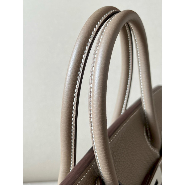 Hermes Birkin 30 Togo Etoupe(18) Palladium Hardware Dark Beige