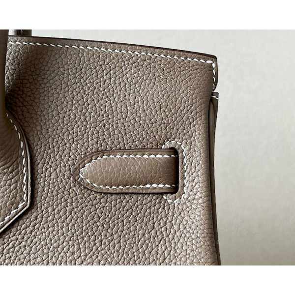 Hermes Birkin 30 Togo Etoupe(18) Palladium Hardware Dark Beige