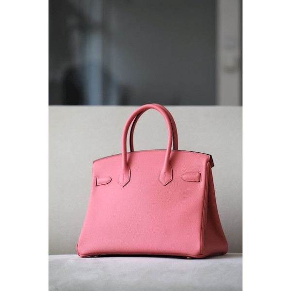 Hermes Birkin 30 Togo Rose Lipstick(U5) Gold Hardware Pink