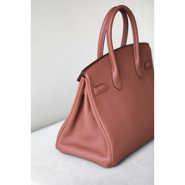 Hermes Birkin 30 Togo Sienne(4E) Gold Hardware Brown