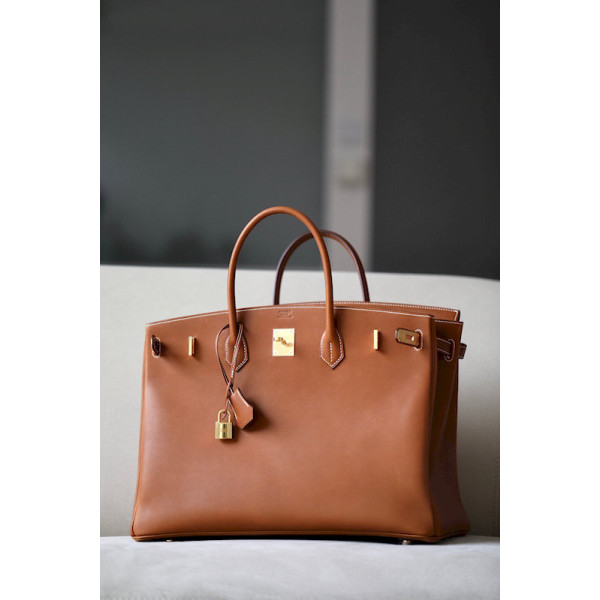 Hermes Birkin 40 Barenia Gold(37) Gold Hardware Brown