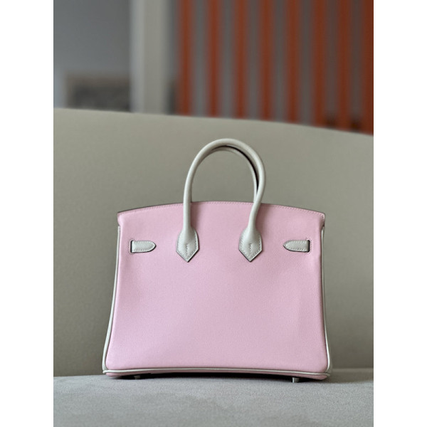 Hermes Birkin HSS 25 Swift Pink 5P And Nata I2 Palladium Hardware
