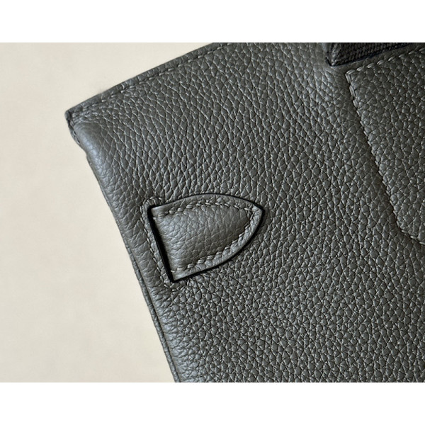 Hermes 24/24 Mini 21 Evercolor And Swift Chai (0M) Gold Hardware Black