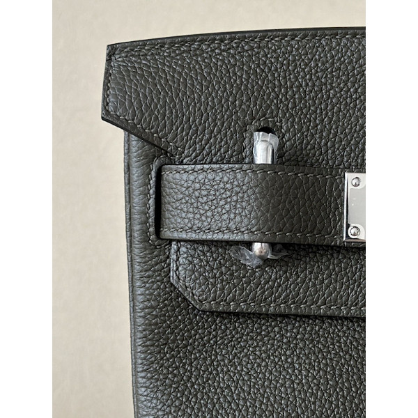 Hermes 24/24 Mini 21 Evercolor And Swift Chai (0M) Gold Hardware Black