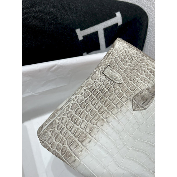 Hermes Kelly Cut 31 Swift Nior (89) Gold Hardware White