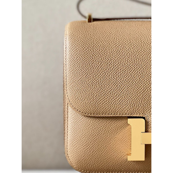 Hermes Constance 19 Epsom Beige Lin(J7) Gold Hardware