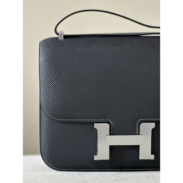 Hermes Constance 19 Epsom Black Nuit(2Z) Palladium Hardware