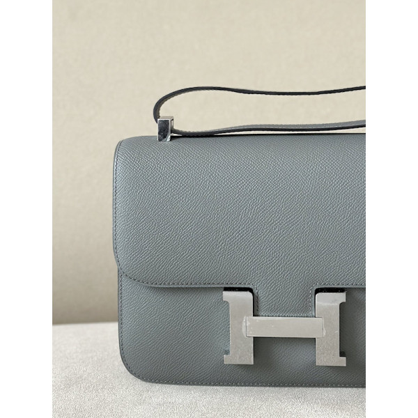 Hermes Constance 19 Epsom Chai (0M) Gold Hardware Dark Grey