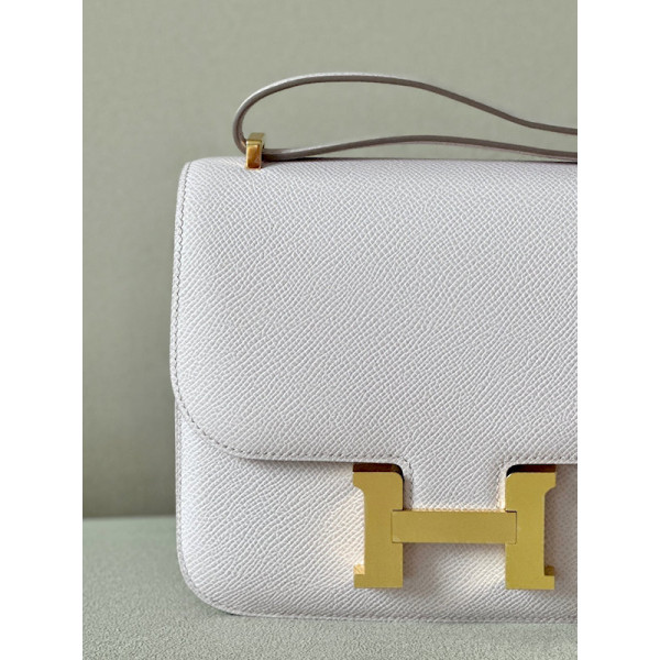 Hermes Constance 19 Epsom Graphite(88) Palladium Hardware Light Pink