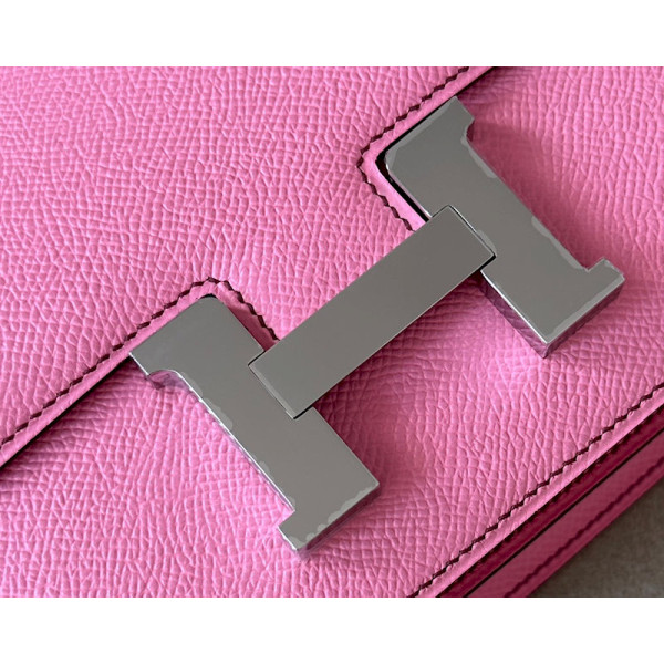 Hermes Constance 19 Epsom Mauve Pale(09) Gold Hardware Pink