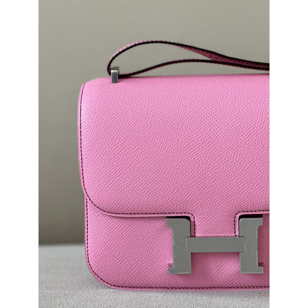 Hermes Constance 19 Epsom Mauve Pale(09) Gold Hardware Pink