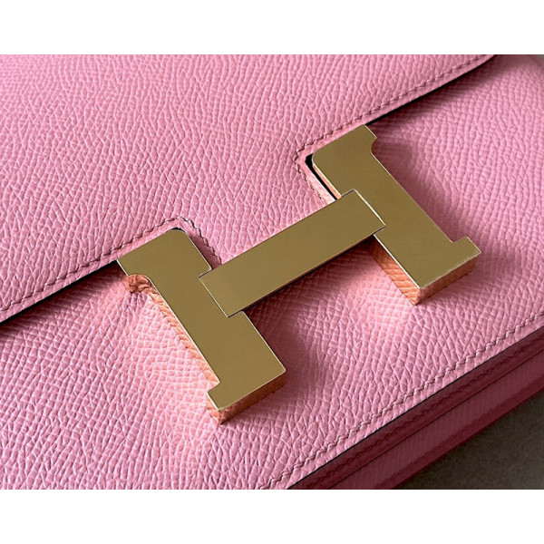 Hermes Constance 19 Epsom Mauve Pale(09) Palladium Hardware Pink