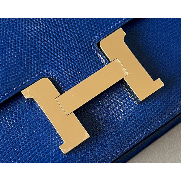 Hermes Constance 19 Epsom Trench(S2) Palladium Hardware Blue