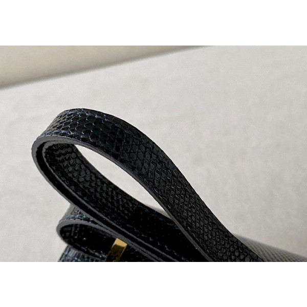 Hermes Constance 19 HSS Matte Alligator Black Crocs Hardware