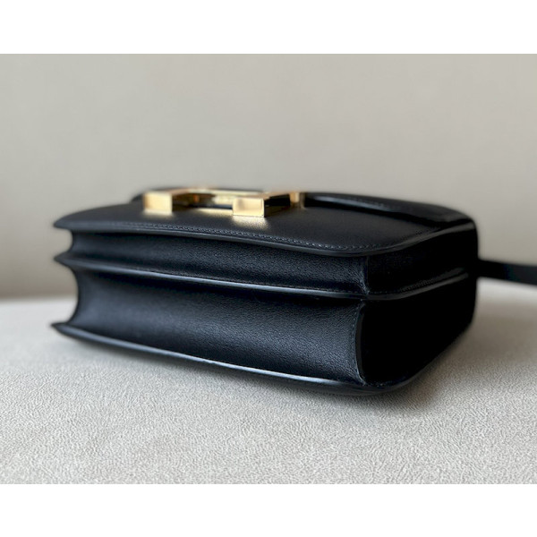 Hermes Constance 19 Lizard Ombre(1B) Palladium Hardware Black