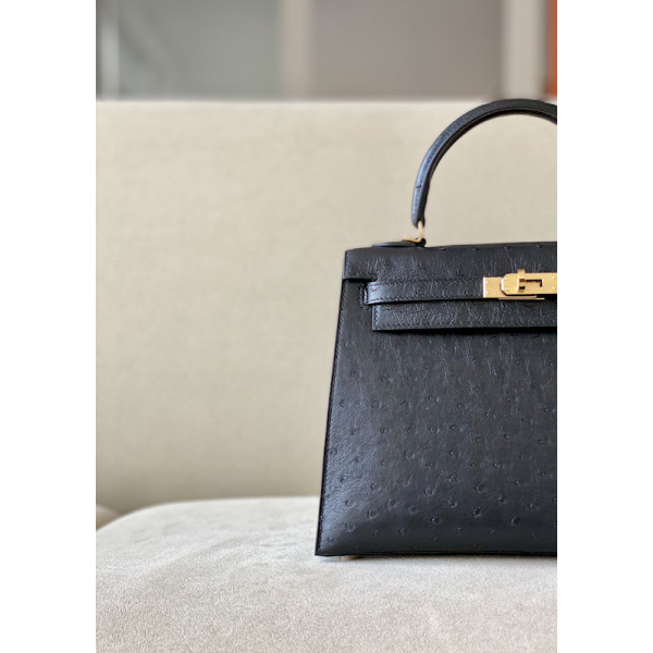 Hermes Kelly 28 Epsom Craie (10) Palladium Hardware Black