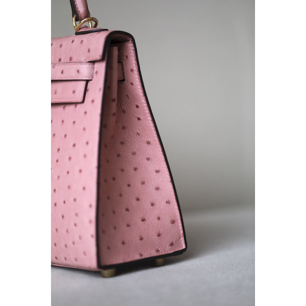 Hermes Kelly 28 Epsom Gold(37) Palladium Hardware Pink