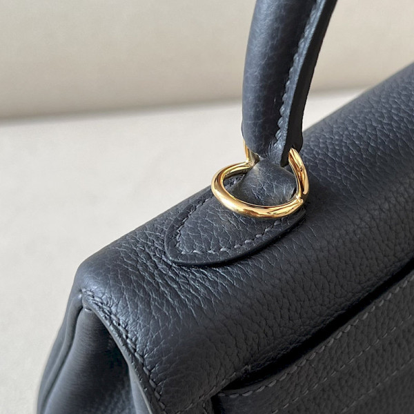Hermes Picotin Lock HSS 18 Clemence Nata(I2) and Jaune Poussin(1Z)Palladium Hardware Black