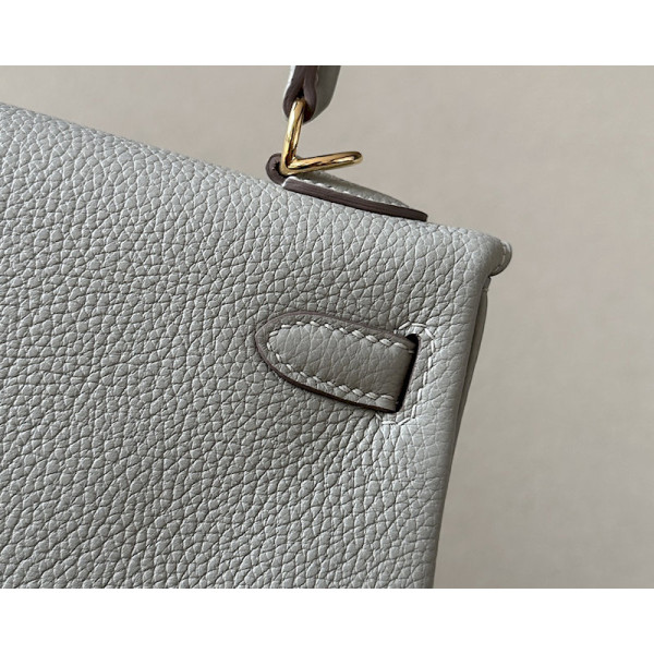 Hermes Kelly 25 Togo Trench(S2) Gold Hardware Beige