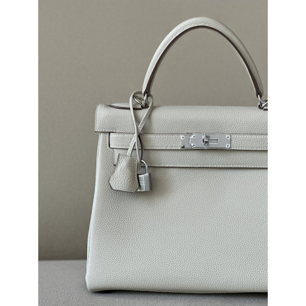 Hermes Picotin Lock 22 Clemence Jaune Amber(9D) Palladium Hardware White