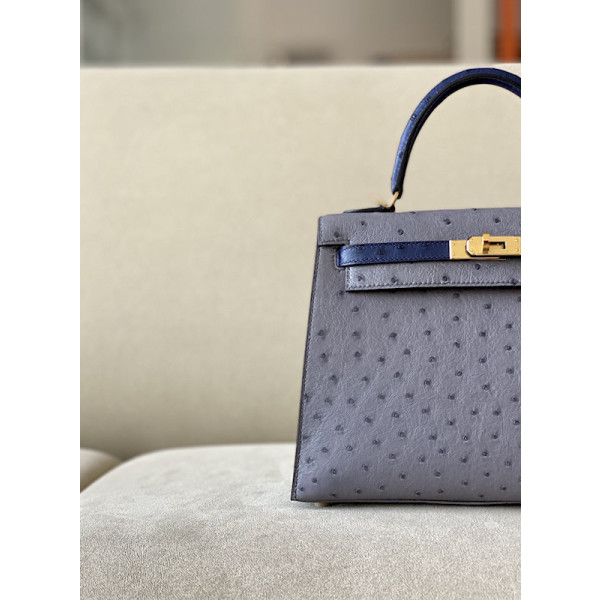 Hermes Kelly 28 Epsom Raisin(59) Palladium Hardware Agate Grey