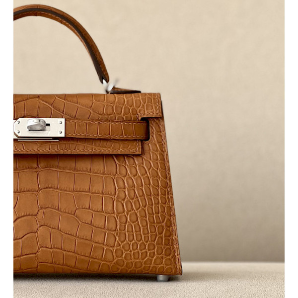 Hermes Herbag Zip 31 Bambou (1K) Palladium Hardware Brown