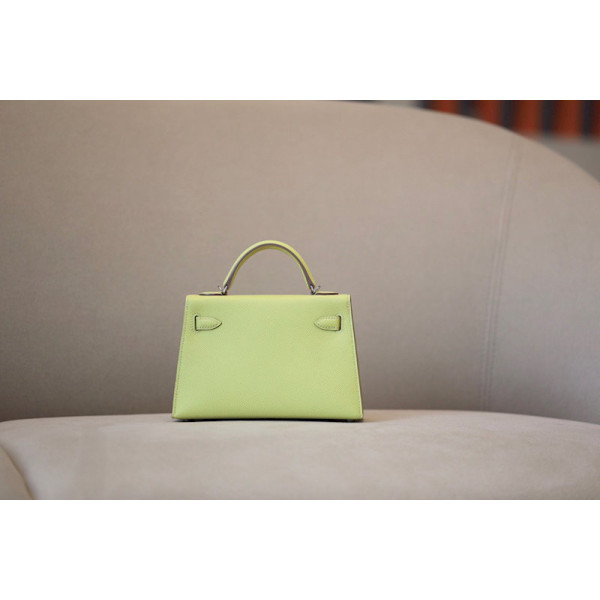 Hermes Kelly Cut 31 Epsom Jaune Amber (9D) Palladium Hardware Yellow