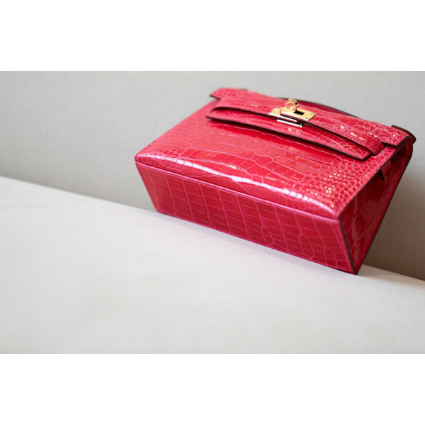Hermes Birkin Hac a Dos PM Backpack Togo Biscuit (4B) Palladium Hardware Rose Pink